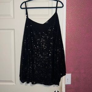Black Torrid Sequin Tank Top